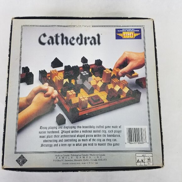 Cathedral Medieval City Game Wooden 3rd Edition 1985 Strategy Vintage Complete - Picture 2 of 9